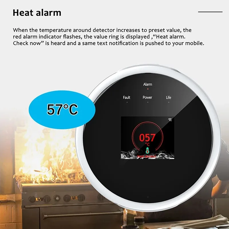 Датчик утечки газа Tuya WiFi д – обзор и цена Smart Gas Leak Detector Lpg