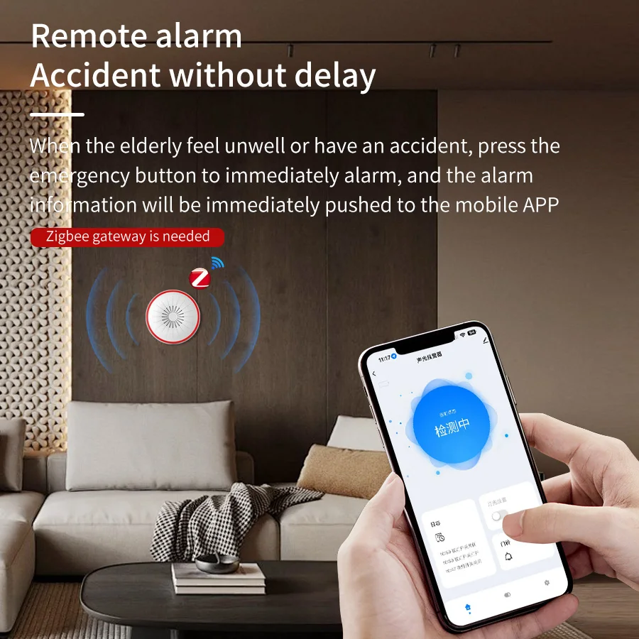 Tuya WiFi ZigBee сигнализация  – обзор и цена Zigbee Smoke Sensor Tuya