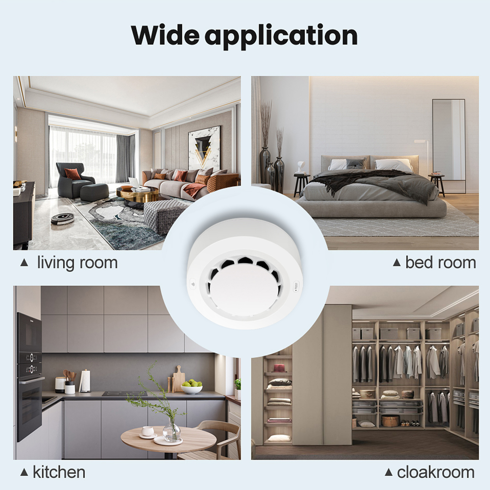 Датчик дыма Tuya ZigBee 85 дБ, – обзор и цена Zigbee Smoke Sensor Tuya